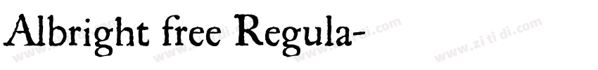 Albright free Regula字体转换